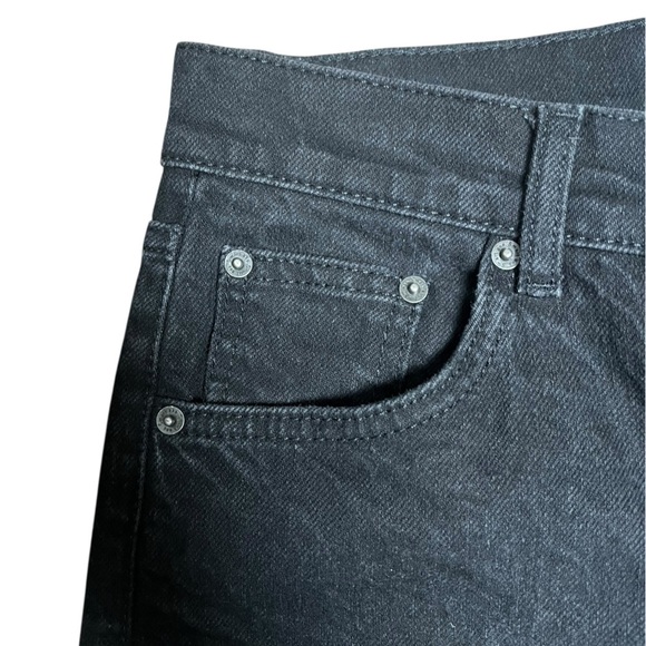 Reformation Button Fly Straight Jeans High Rise Black Wash US 27 Excellent - Picture 4 of 8